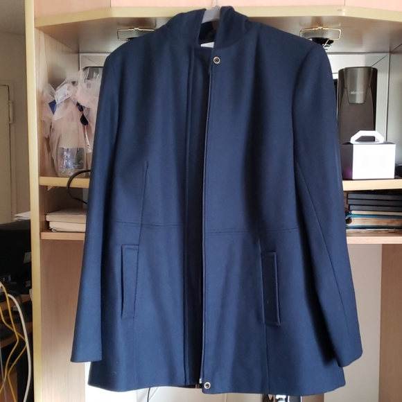 Chadwicks Jackets & Blazers - Chadwick' Long Sleeve Navy Blue Hooded Jacket SZ M